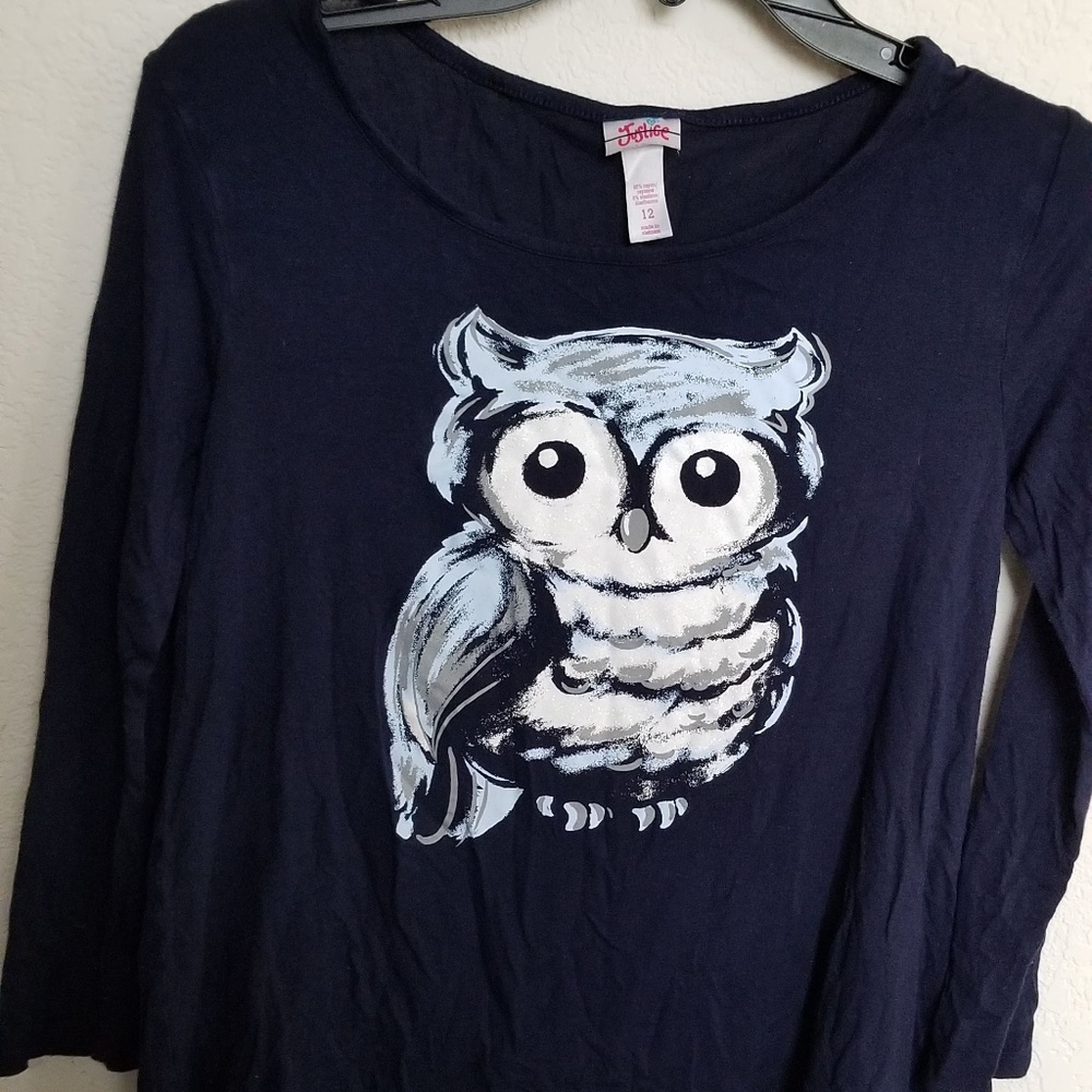 Cute Owl Long Sleeve Tee